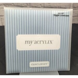 Close To My Heart My Acrylix Giggle Lowercase D1137 Alphabet Stamps Cling